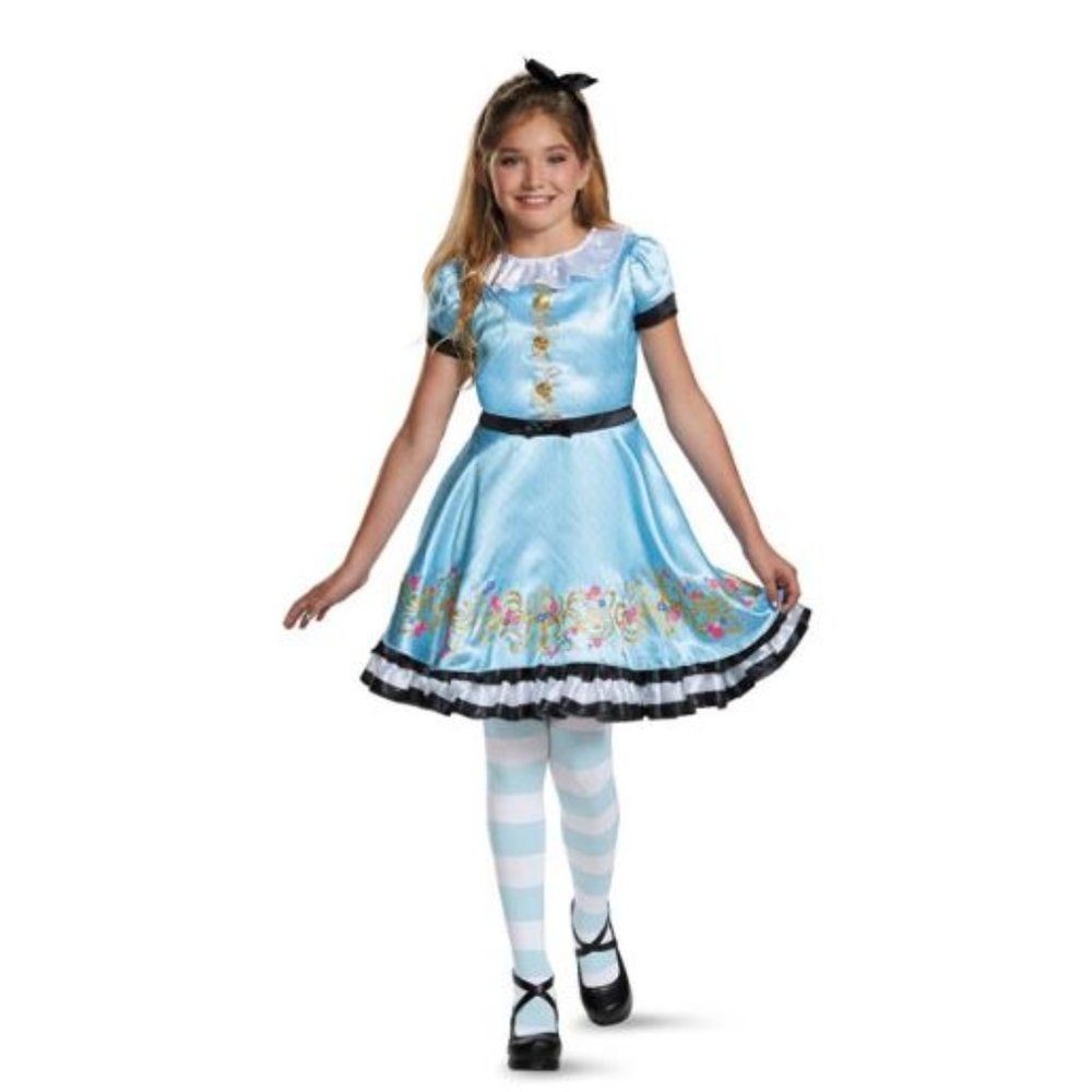 Ally Disney Descendants 3pc Costume XL 14-16 Girls Dress, Tights & Headband
